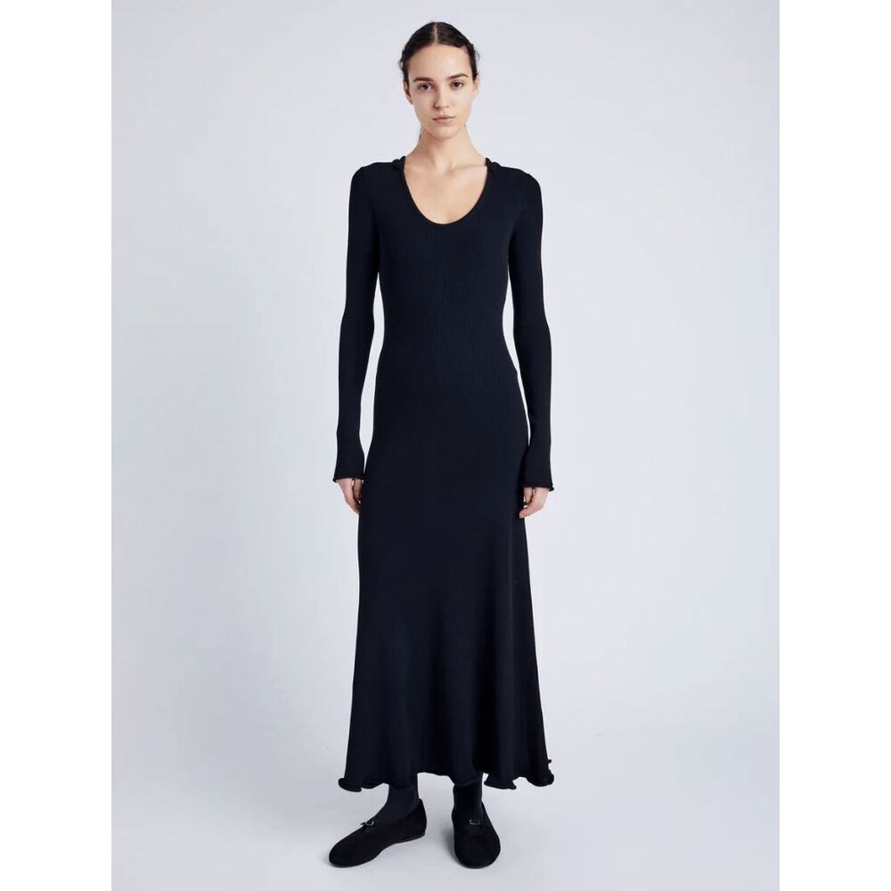 NWT Proenza Schouler Elie Knit Dress in Viscose Rib Size Medium $650